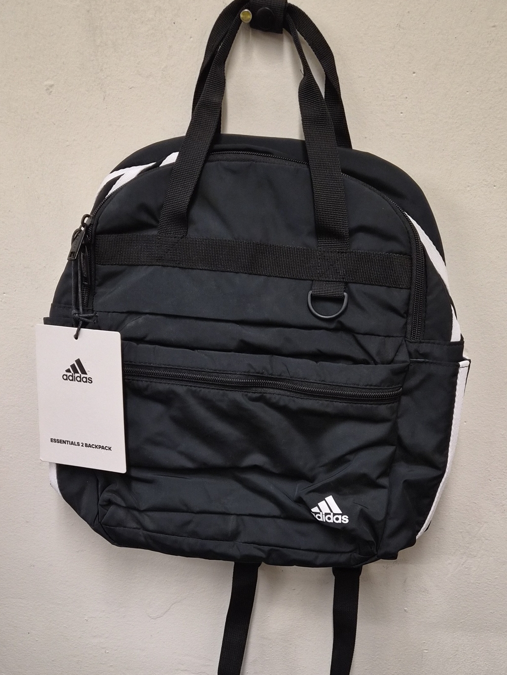 adidas Black and White Essentials 2 Backpack - Men's